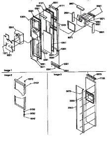 Freezer Door parts for Kenmore Refrigerator 596.57082790 (59657082790, 596 57082790) from AppliancePartsPros.com