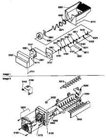 Ice Bucket Auger And Ice Maker parts for Kenmore Refrigerator 596.57082790 (59657082790, 596 57082790) from AppliancePartsPros.com