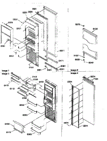 Refrigerator Door parts for Kenmore Refrigerator 596.57082791 (59657082791, 596 57082791) from AppliancePartsPros.com