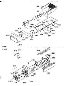 Ice Bucket Auger / Ice Maker parts for Kenmore Refrigerator 596.57082791 (59657082791, 596 57082791) from AppliancePartsPros.com