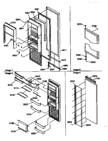 Refrigerator Door parts for Kenmore Refrigerator 596.57085790 (59657085790, 596 57085790) from AppliancePartsPros.com