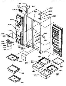 Shelves, Lights And Hinges parts for Kenmore Refrigerator 596.57085790 (59657085790, 596 57085790) from AppliancePartsPros.com