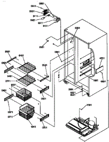 Freezer Shelves & Light parts for Kenmore Refrigerator 596.57085790 (59657085790, 596 57085790) from AppliancePartsPros.com