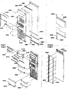 Refrigerator Door parts for Kenmore Refrigerator 596.57085791 (59657085791, 596 57085791) from AppliancePartsPros.com