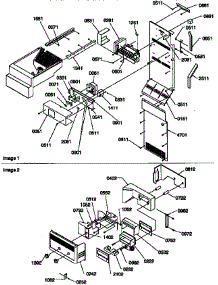 Ice Maker / Control Assembly parts for Kenmore Refrigerator 596.57087790 (59657087790, 596 57087790) from AppliancePartsPros.com