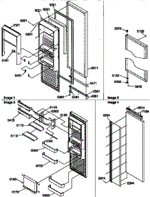Refrigerator Door parts for Kenmore Refrigerator 596.57087790 (59657087790, 596 57087790) from AppliancePartsPros.com