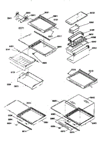 Deli / Shelf / Crisper Asm parts for Kenmore Refrigerator 596.57087791 (59657087791, 596 57087791) from AppliancePartsPros.com