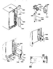 Cabinet Back parts for Kenmore Refrigerator 596.57087791 (59657087791, 596 57087791) from AppliancePartsPros.com