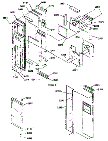 Freezer Door parts for Kenmore Refrigerator 596.57087791 (59657087791, 596 57087791) from AppliancePartsPros.com