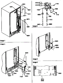 Cabinet Back parts for Kenmore Refrigerator 596.57089790 (59657089790, 596 57089790) from AppliancePartsPros.com