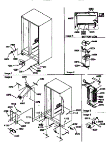 Drain System, Rollers parts for Kenmore Refrigerator 596.57089790 (59657089790, 596 57089790) from AppliancePartsPros.com