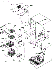Freezer Section parts for Kenmore Refrigerator 596.57089791 (59657089791, 596 57089791) from AppliancePartsPros.com