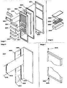 Refrigerator Door And Accessories parts for Kenmore Refrigerator 596.57542790 (59657542790, 596 57542790) from AppliancePartsPros.com