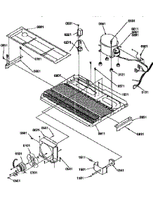 Machine Compartment parts for Kenmore Refrigerator 596.57542790 (59657542790, 596 57542790) from AppliancePartsPros.com