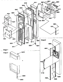 Freezer Door parts for Kenmore Refrigerator 596.57542790 (59657542790, 596 57542790) from AppliancePartsPros.com