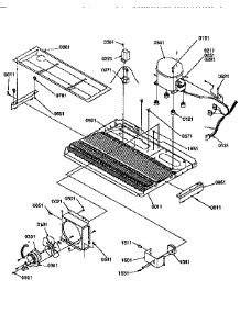 Machine Compartment parts for Kenmore Refrigerator 596.57542791 (59657542791, 596 57542791) from AppliancePartsPros.com