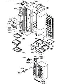 Refrg / Frzr Shelves, Lights parts for Kenmore Refrigerator 596.57542791 (59657542791, 596 57542791) from AppliancePartsPros.com