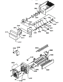 Ice Bucket Aguer And Ice Maker Parts parts for Kenmore Refrigerator 596.57542791 (59657542791, 596 57542791) from AppliancePartsPros.com