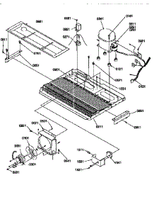 Machine Compartment parts for Kenmore Refrigerator 596.57547790 (59657547790, 596 57547790) from AppliancePartsPros.com