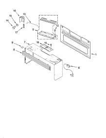 Cabinet And Installation Parts parts for Kenmore Microwave 665.62619301 (66562619301, 665 62619301) from AppliancePartsPros.com