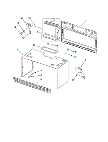 Cabinet And Installation parts for Kenmore Microwave 665.63792300 (66563792300, 665 63792300) from AppliancePartsPros.com