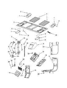 Interior And Ventilation parts for Kenmore Microwave 665.63792300 (66563792300, 665 63792300) from AppliancePartsPros.com