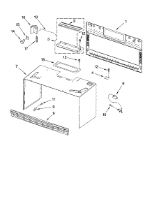 Cabinet And Installation Parts parts for Kenmore Microwave 665.63792301 (66563792301, 665 63792301) from AppliancePartsPros.com