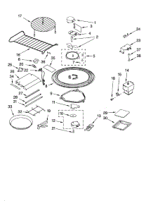 Magnetron And Turntable Parts parts for Kenmore Microwave 665.63792305 (66563792305, 665 63792305) from AppliancePartsPros.com
