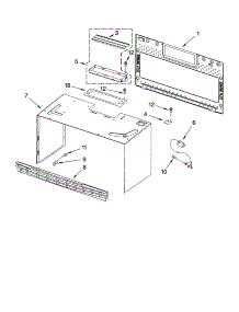 Cabinet And Installation Parts parts for Kenmore Microwave 665.63794305 (66563794305, 665 63794305) from AppliancePartsPros.com