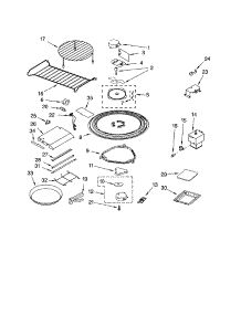 Magnetron And Turntable parts for Kenmore Microwave 665.63799300 (66563799300, 665 63799300) from AppliancePartsPros.com