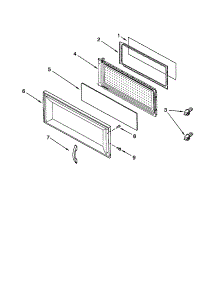 Door parts for Kenmore Microwave 665.68600992 (66568600992, 665 68600992) from AppliancePartsPros.com