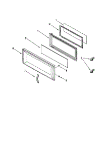 Door parts for Kenmore Microwave 665.68602890 (66568602890, 665 68602890) from AppliancePartsPros.com