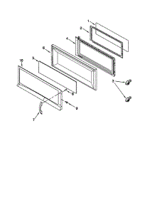 Door parts for Kenmore Microwave 665.68611890 (66568611890, 665 68611890) from AppliancePartsPros.com