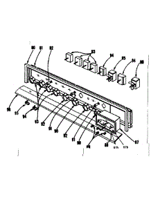 Control Panel Section parts for Kenmore Range 101.903610 (101903610, 101 903610) from AppliancePartsPros.com