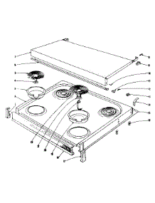 Cook Top Section parts for Kenmore Range 101.913630 (101913630, 101 913630) from AppliancePartsPros.com