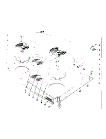 Cook Top parts for Kenmore Range 101.916635 (101916635, 101 916635) from AppliancePartsPros.com