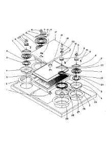 Main Top Section parts for Kenmore Range 101.939581 (101939581, 101 939581) from AppliancePartsPros.com