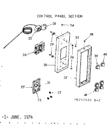 Control Panel Section parts for Kenmore Range 103.6747410 (1036747410, 103 6747410) from AppliancePartsPros.com