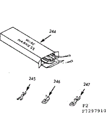Wire Harnesses And Components parts for Kenmore Range 103.7297910 (1037297910, 103 7297910) from AppliancePartsPros.com