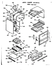 Body Section parts for Kenmore Range 103.7297912 (1037297912, 103 7297912) from AppliancePartsPros.com