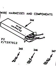 Wire Harness And Components parts for Kenmore Range 103.7297912 (1037297912, 103 7297912) from AppliancePartsPros.com