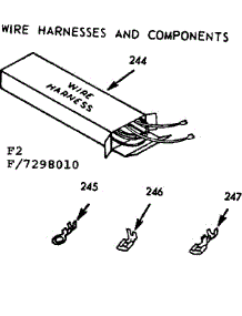 Wire Harnesses And Components parts for Kenmore Range 103.7298010 (1037298010, 103 7298010) from AppliancePartsPros.com