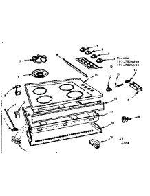 Maintop And Body Section parts for Kenmore Range 103.7824000 (1037824000, 103 7824000) from AppliancePartsPros.com