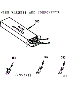 Wire Harness And Components parts for Kenmore Range 103.7857711 (1037857711, 103 7857711) from AppliancePartsPros.com