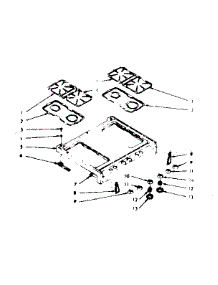 Main Top Section parts for Kenmore Range 103.7866840 (1037866840, 103 7866840) from AppliancePartsPros.com