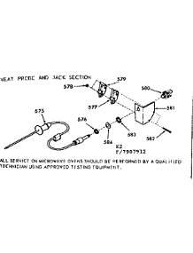 Meat Probe And Jack Section parts for Kenmore Range 103.7907912 (1037907912, 103 7907912) from AppliancePartsPros.com