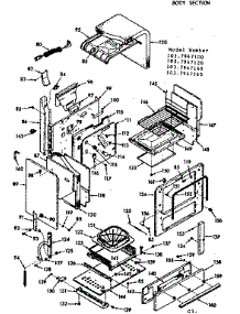 Lower Body Section parts for Kenmore Range 103.7947160 (1037947160, 103 7947160) from AppliancePartsPros.com