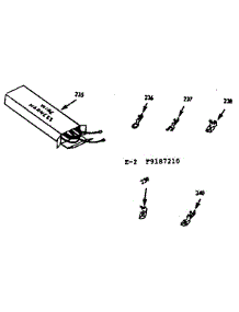 Wire Harnesses And Components parts for Kenmore Range 103.9187240 (1039187240, 103 9187240) from AppliancePartsPros.com