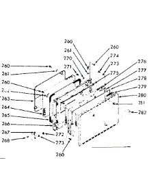 Oven Door Section parts for Kenmore Range 103.9337001 (1039337001, 103 9337001) from AppliancePartsPros.com