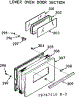 Lower Oven Door Section